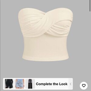 CIDER TWIST RUCHED SOLID TUBE TOP